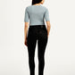 Women's 721 Black Skinny Fit High Rise Jeans - Back View