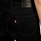 Women's 721 Black Skinny Fit High Rise Jeans - Detail View