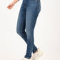 Women's Blue Skinny Fit High Rise Jeans - side View