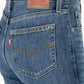 Women's Blue Skinny Fit High Rise Jeans - detail View