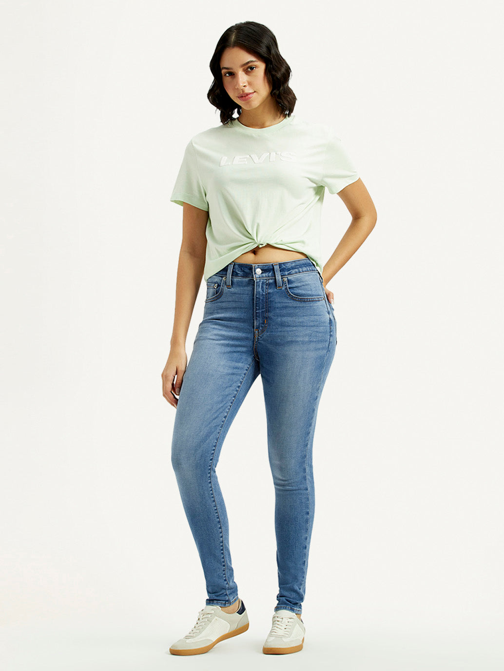 Women's 721 Med Indigo Skinny Fit High Rise Jeans