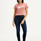 Women's 721 Dark Indigo Skinny Fit High Rise Jeans - Front View