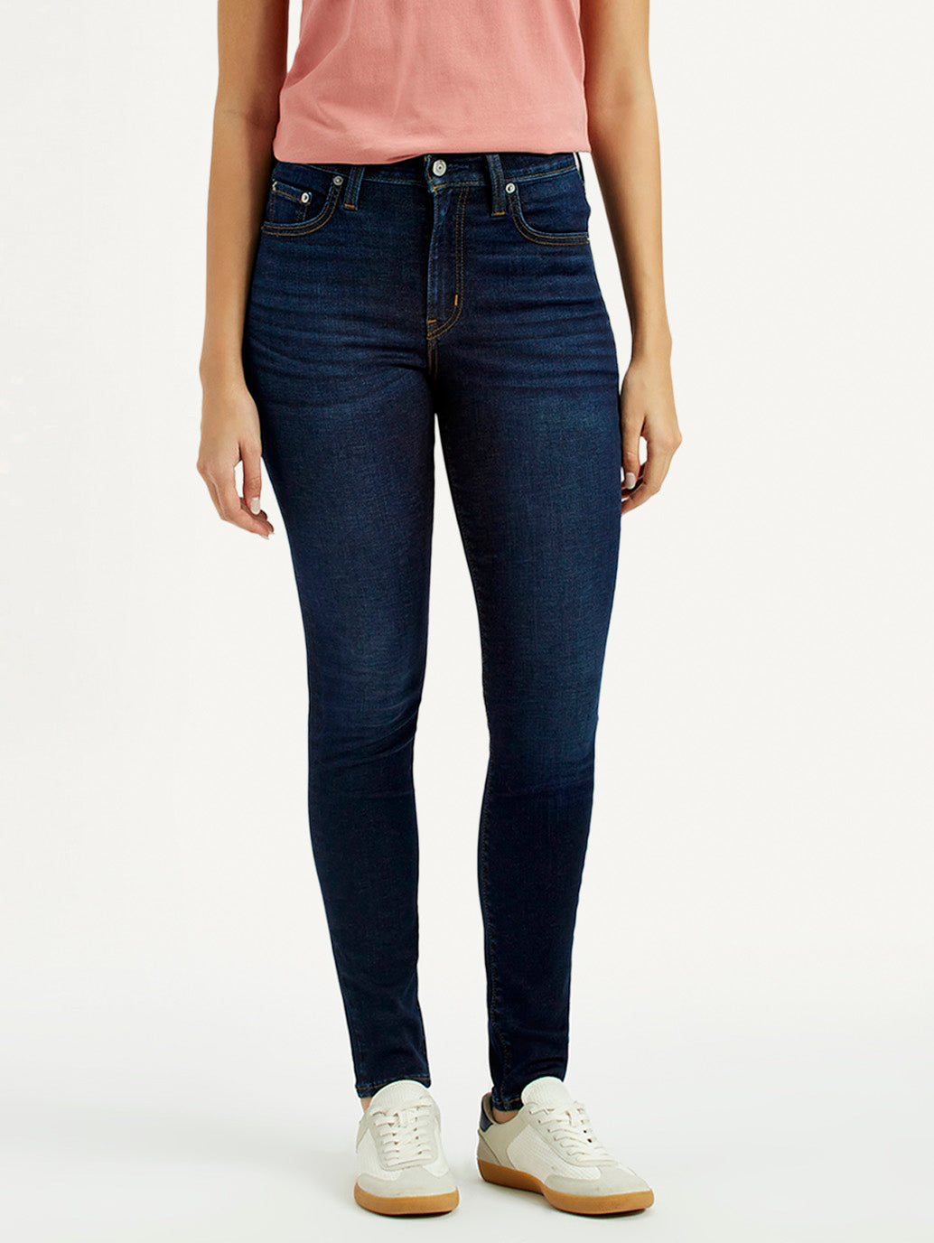 Women's 721 Dark Indigo Skinny Fit High Rise Jeans - Front View