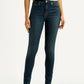 Women's 721 Dark Indigo Skinny Fit High Rise Jeans - Front View