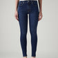 Women's 721 Dark Indigo Skinny Fit High Rise Jeans - Front View