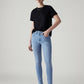 Women's 721 Light Blue Skinny Fit High Rise Jeans - Styleshot View