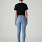 Women's 721 Light Blue Skinny Fit High Rise Jeans - Back View