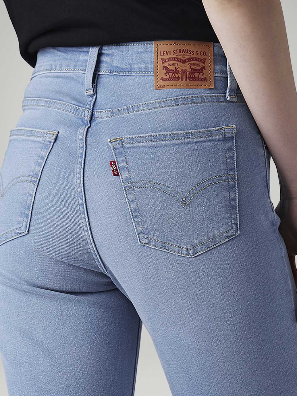 Women's 721 Light Blue Skinny Fit High Rise Jeans - 20 View