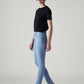 Women's 721 Light Blue Skinny Fit High Rise Jeans - Side View