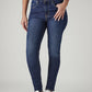 Women's 721 Dark Blue Skinny Fit High Rise Jeans - Front View