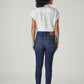 Women's 721 Dark Blue Skinny Fit High Rise Jeans - Back View