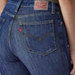 Women's 721 Blue Skinny Fit High Rise Jeans - Detail View