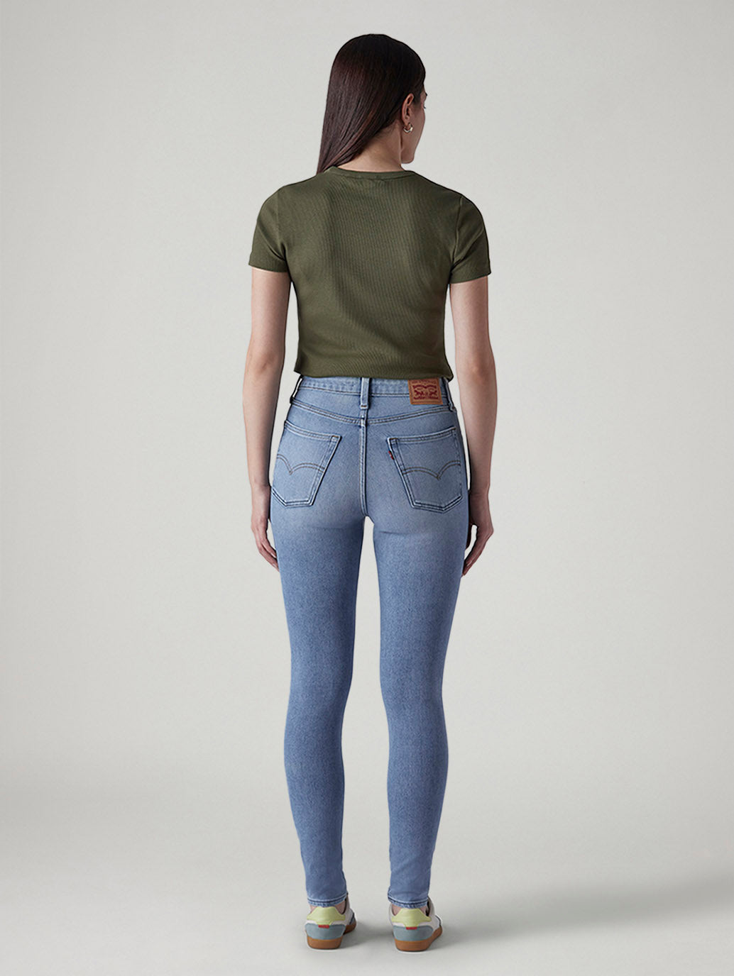 Women's 721 Light Blue Skinny Fit High Rise Jeans - 20 View