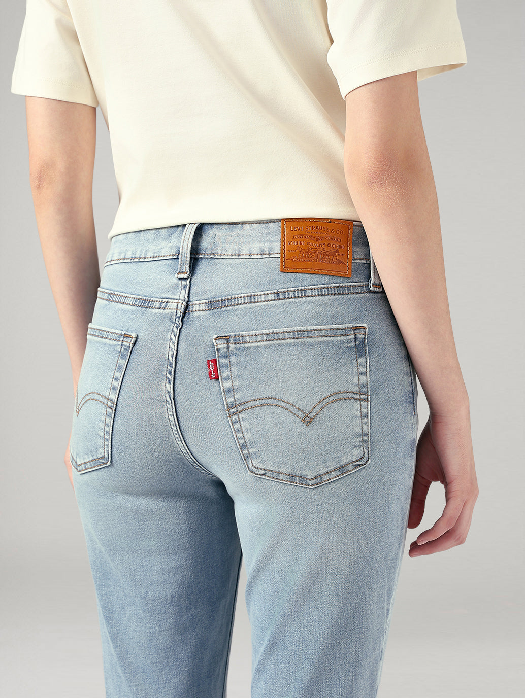Women's 721 Light Blue Skinny Fit High Rise Jeans - 20 View