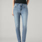 Women's 721 Blue Skinny Fit High Rise Jeans - Front View