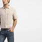Men's Solid Regular Fit Linen Shirt - Shot View