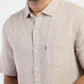 Men's Solid Regular Fit Linen Shirt - aaca5098-3085-422e-bdfd-a7d3bba8fbe4 View