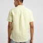 Men's Checkered Spread Collar Linen Shirt Green - 4afe1b39-4897-43e9-80dc-52bb53bb7848 View