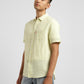 Men's Checkered Spread Collar Linen Shirt Green - fb142798-457b-4cf7-8178-42ae6fbbe0ca View