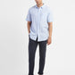 Men's Checkered Spread Collar Linen Shirt - 027ce925-617a-4e69-889e-7c9554a8f433 View