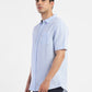 Men's Checkered Spread Collar Linen Shirt - 23bec1db-cd32-4987-96b9-df14a8bca135 View