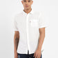 Men's Solid Slim Fit Linen Shirt - Front View