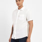 Men's Solid Slim Fit Linen Shirt - Side View