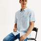 Men's Solid Slim Fit Linen Shirt - Styleshot View