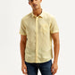 Men's Solid Slim Fit Linen Shirt - Front View