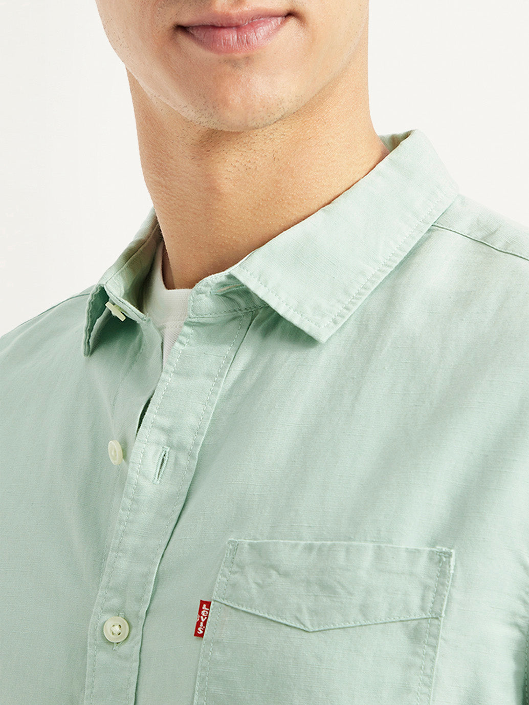 Men's Solid Slim Fit Linen Shirt - 8705a4eb-7e96-491f-80e5-340e1fa76754 View