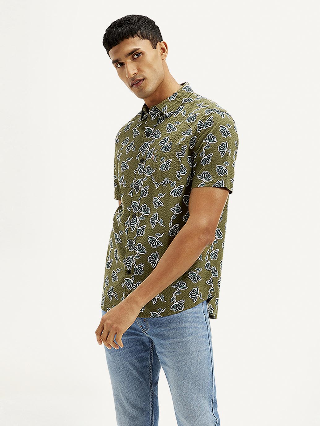 Men's Floral Slim Fit Shirt