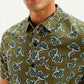Men's Floral Slim Fit Shirt - Detail View