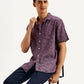 Men's Floral Slim Fit Linen Shirt - Styleshot View