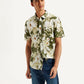 Men's Floral Slim Fit Linen Shirt - Styleshot View