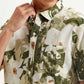 Men's Floral Slim Fit Linen Shirt - Detail View