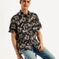 Men's Floral Slim Fit Linen Shirt - Styleshot View