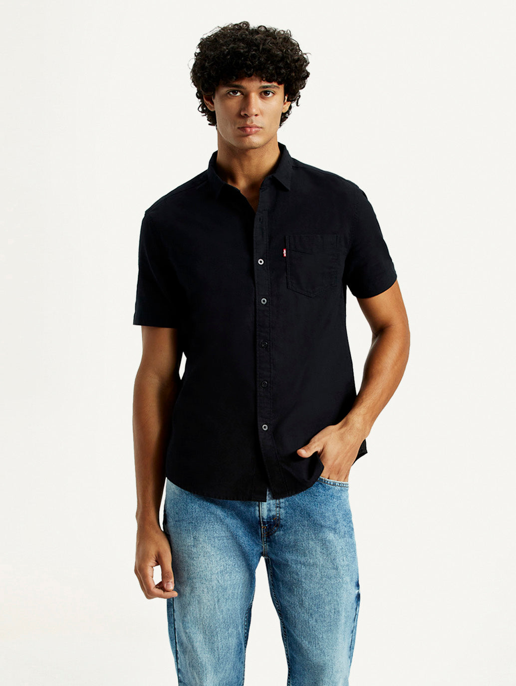 Men's Solid Slim Fit Oxford Shirt
