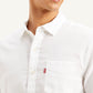 Men's Solid Slim Fit Oxford Shirt - Detail View