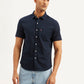 Men's Solid Slim Fit Oxford Shirt - da9fd2ea-f61b-487d-b347-0191ab90c630 View