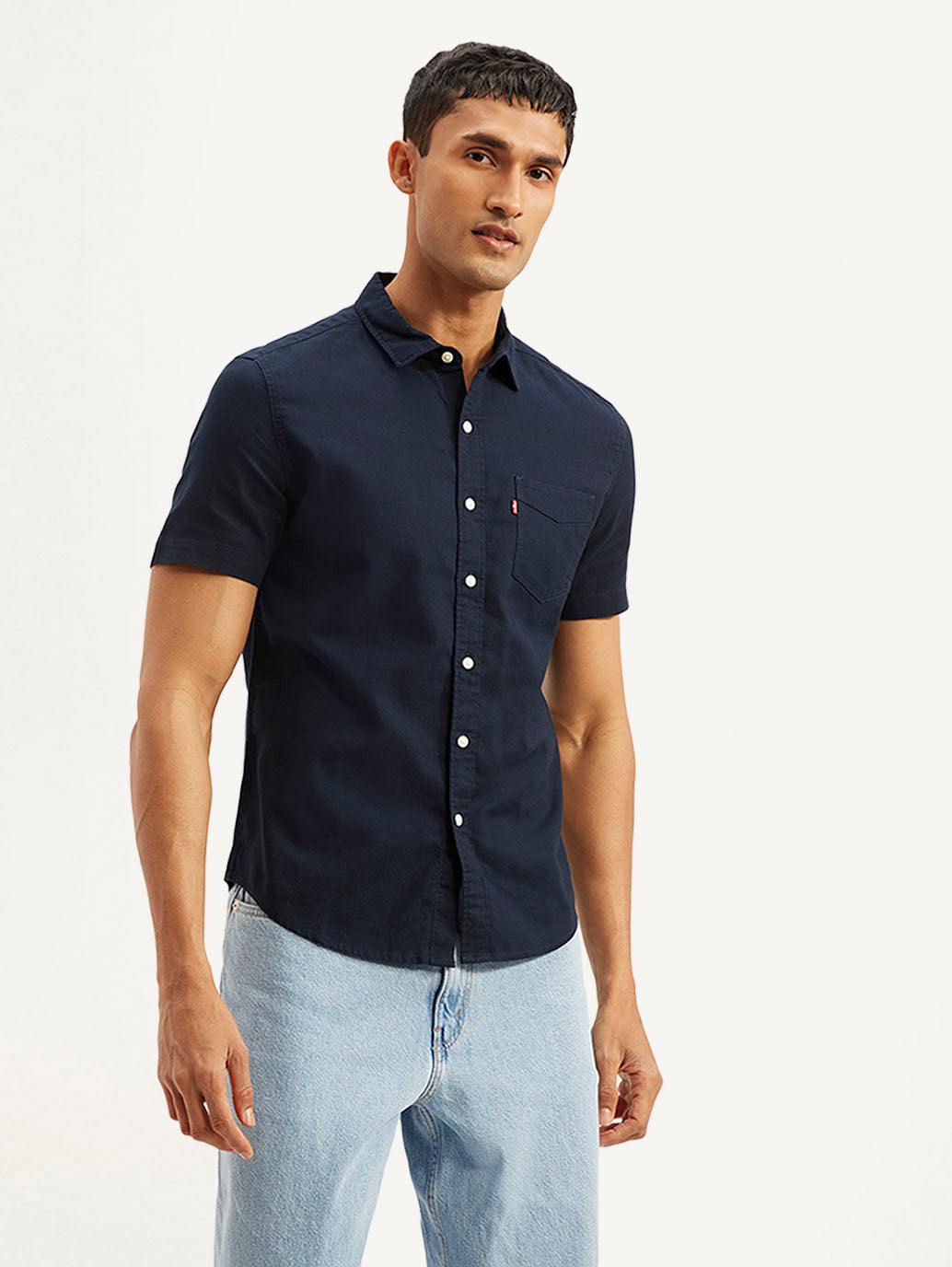 Men's Solid Slim Fit Oxford Shirt - 9ad8ec99-2665-4293-8c09-4ff844b306bc View
