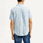 Men's Printed Slim Fit Shirt - Back View
