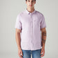 Men's Solid Slim Fit Linen Shirt - Front View