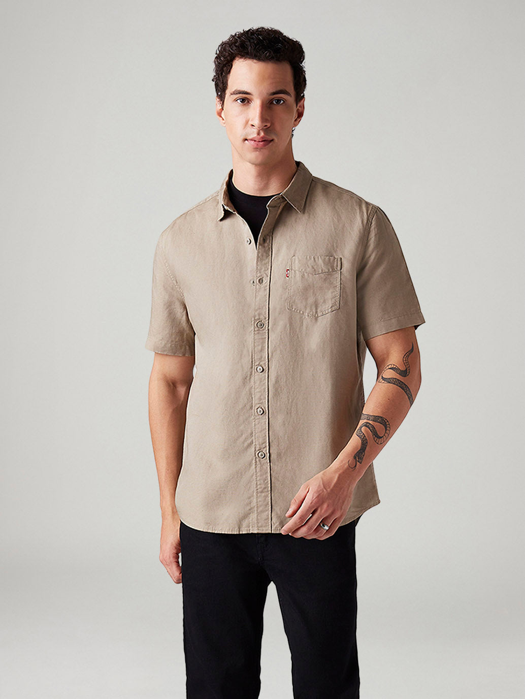 Men's Solid Slim Fit Shirt - Styleshot View