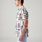 Men's Abstract Slim Fit Shirt - Side View