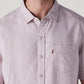 Men's Solid Slim Fit Linen Shirt - Detail View