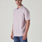 Men's Solid Slim Fit Linen Shirt - Side View