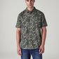 Men's Floral Slim Fit Linen Shirt - Front View