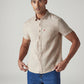 Men's Solid Slim Fit Linen Shirt - Front View