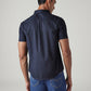 Men's Solid Slim Fit Oxford Shirt - Back View