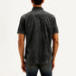 Men's Solid Slim Fit Shirt - Back View